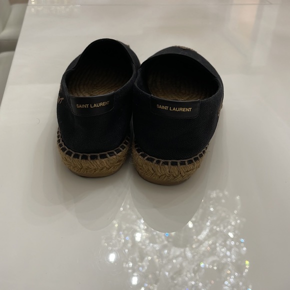Saint Laurent embroidered espadrilles in canvas - Picture 4 of 4